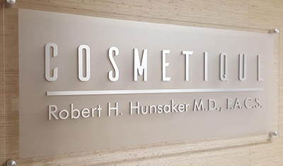 Custom acrylic signs
